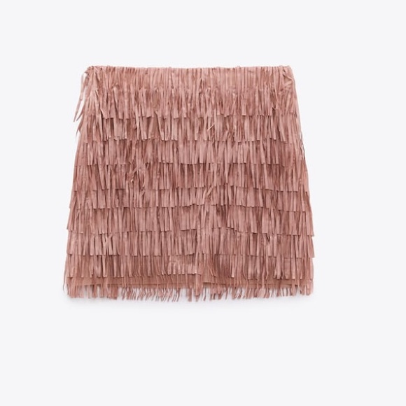 Zara Fringed Mini Skirt - Picture 7 of 8